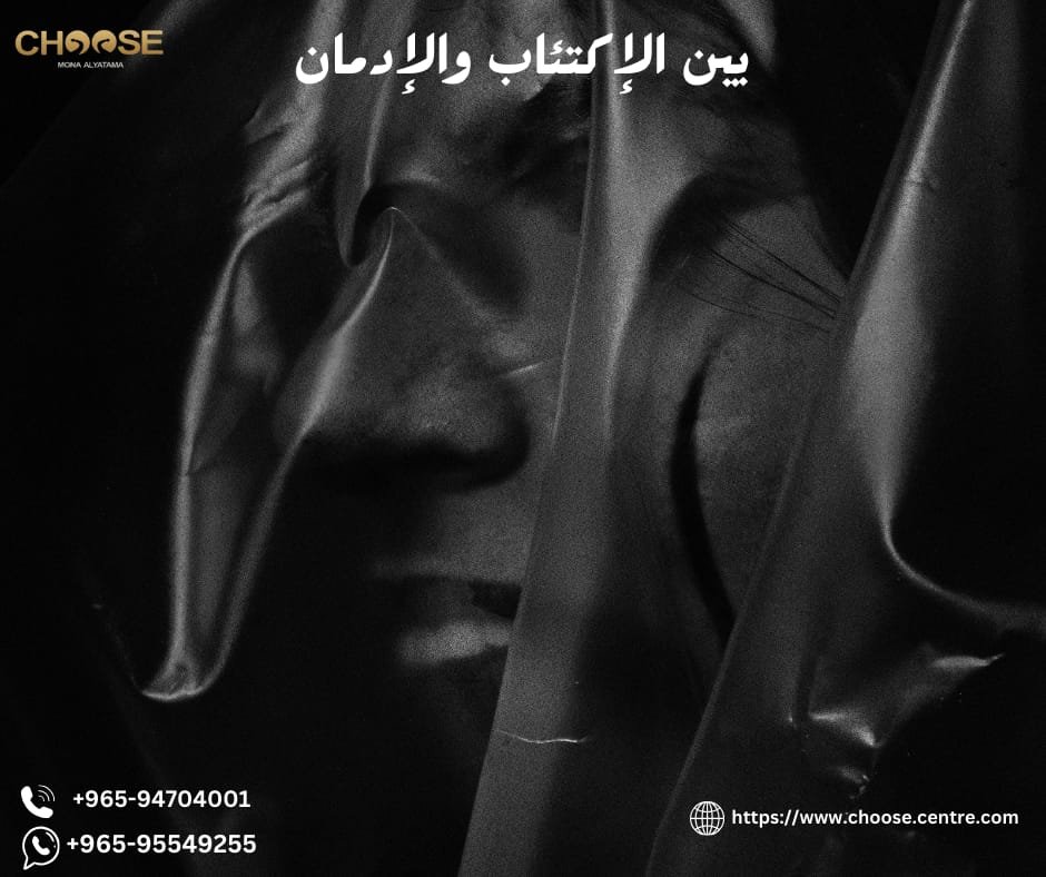بين الاكتئاب والإدمان