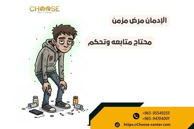 الإدمان مرض مزمن محتاج متابعة مستمرة