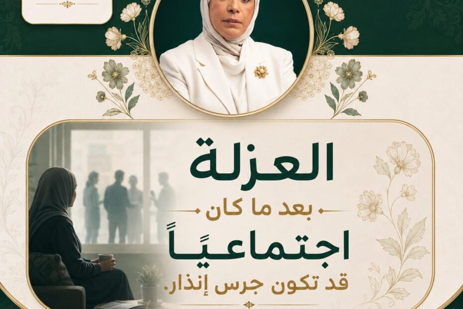 خطر العزلة المفاجئة